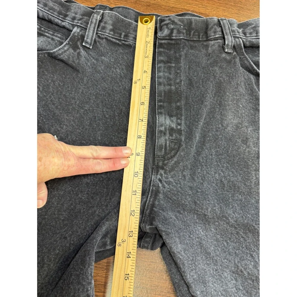 Rustler Jeans Black Regular Fit Straight Leg Denim Pants 87634CB 40x29